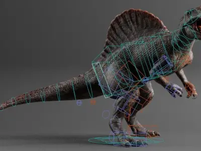 SPINOSAURUS Low-poly 3D model