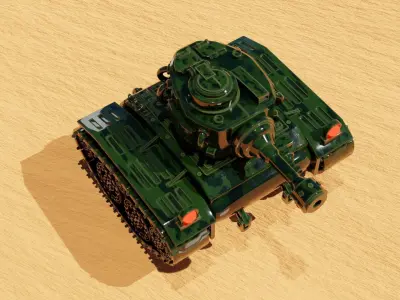 Legendary War Tank Free 3D model
