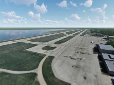 Burke Lakefront Airport 3D model