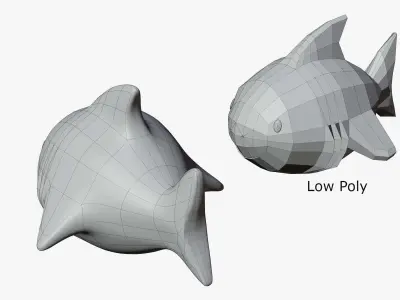 Toy Shark 3D model
