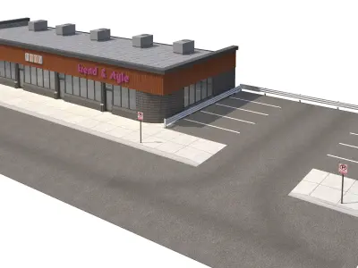 Retail-081 Retail Store 3D model