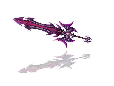 Succubus Greatsword Low-poly 3D model