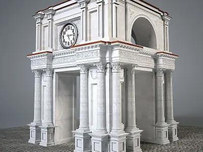 Old architectural Arch 3D model
