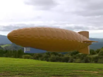 Zeppelin - airship 3D print model