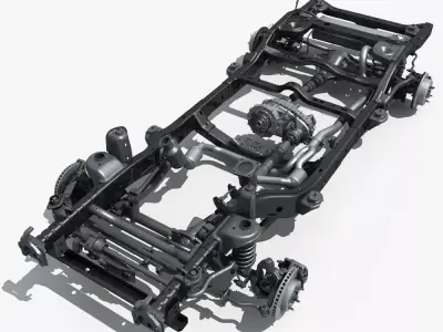 Car Chassis 02 3D model