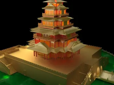 Chinese House  3D model