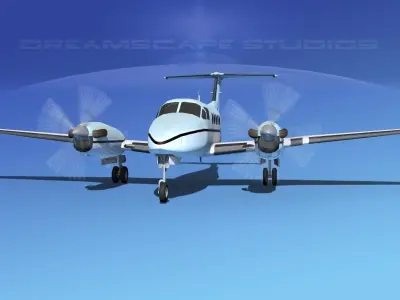 Beechcraft B200 GT King Air V12 3D model