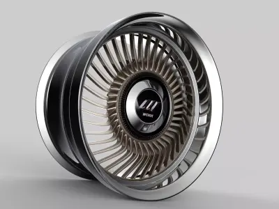 Work Carving 40 custom wheel 3D model