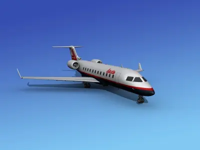 Canadair CRJ200 Lauda Air 3D model