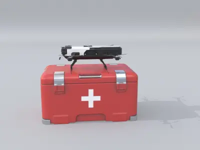 Medical Supply Drone Quad copter 3D model