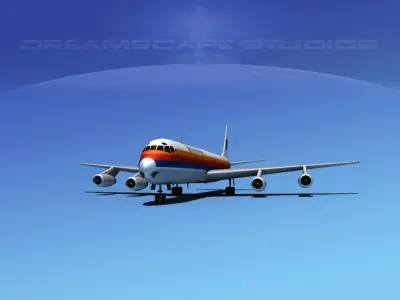 Douglas DC-8-63F United Cargo 3D model