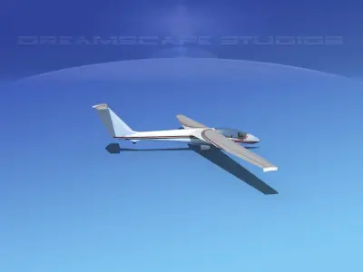 SZD-36 Cobra Glider V14 3D model