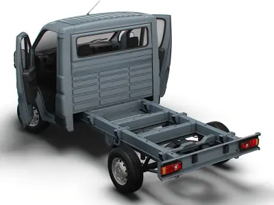 Citroen Jumper Chassis HQInterior SCab 3000WB 2023 3D model