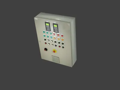 old panel model05 Low-poly 3D model