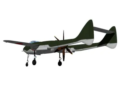 Mitsubishi J4M senden 3D model