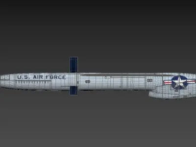 Northrop SM-62 Snark Cruise Missile 3D model