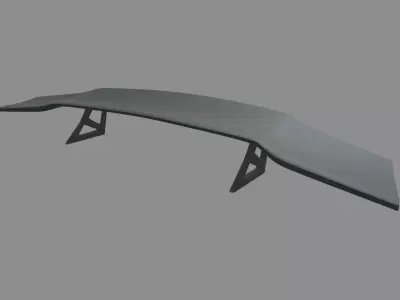 Car Spoiler 015 Low-poly 3D model