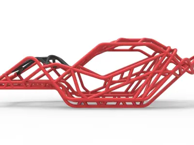 Full-size Frame model of bouncer buggy 3D model