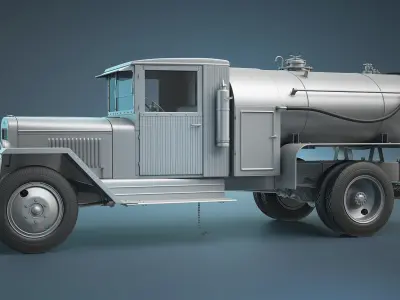 ZIS-5 Fuel Tank High-Poly 3D model