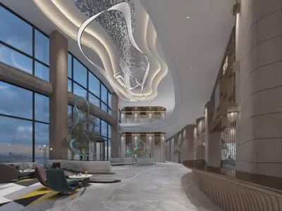 The Hotel Lobby 3D model