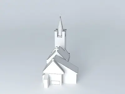 Church of the settlement fungal Hubice Free 3D model