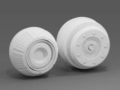 aset sci-fi Free low-poly 3D model