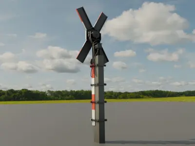 Andreaskreuz Version 2 High-Poly 3D model