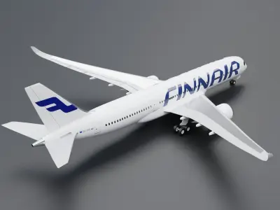 Airbus A350-900 XWB Finnair 3D model