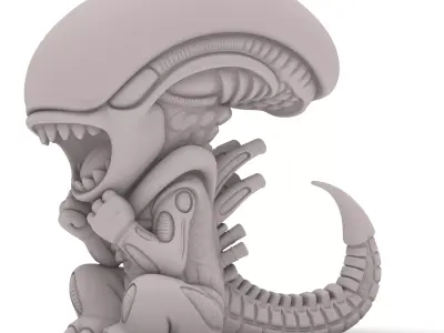 Alien Kreatur Chibi  Alien Creature Chibi  Baby Alien   3D print model