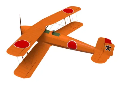 Ki86 Type 4 Basic Trainer 3D model