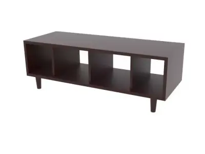 Japanese Hollow Shelf Free  Free low-poly 3D model