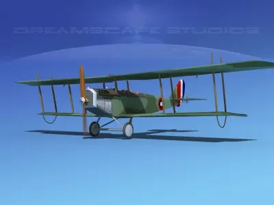 Curtiss JN-2 Jenny V03 3D model