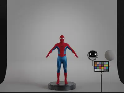 Spider-Man Low-poly 3D model