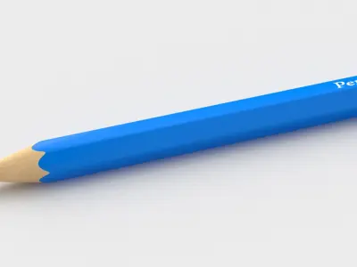 Pencil 02 3D Model