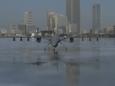 AKINCI Tiha - BAYRAKTAR UAV 3D model