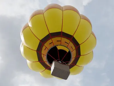 Air Balloon  Low-poly 3D model