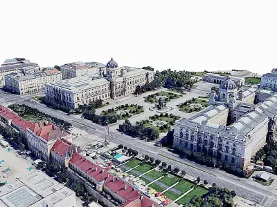 The Natural History Museum Vienna Low-poly 3D model