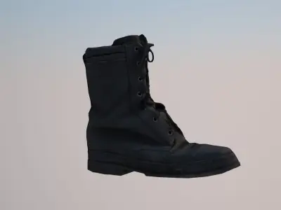 Ankle boot Low-poly 3D model