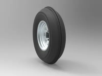 Front wheel for Dune Buggy 3D model