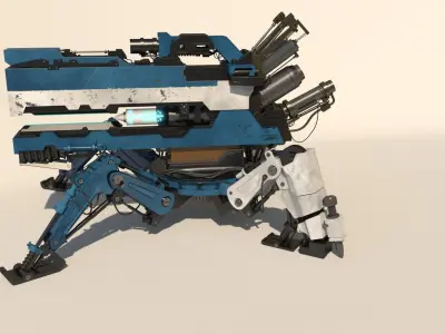 Vixiq sci-fi robot 3D model