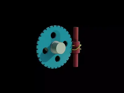 Worm intermittent mechanism 3D model