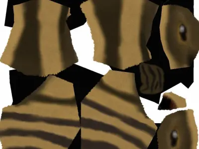 low poly bee Low-poly 3D model