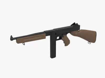 Thompson Low-poly Free low-poly 3D model