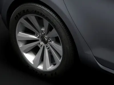 VW Golf TSI Bluemotion 2019 wheel 3D model