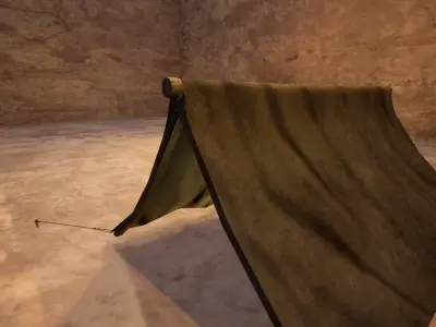 Medieval Tent - Low Poly 3D Model Low-poly 3D model
