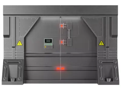 Sci Fi Door Free low-poly 3D model