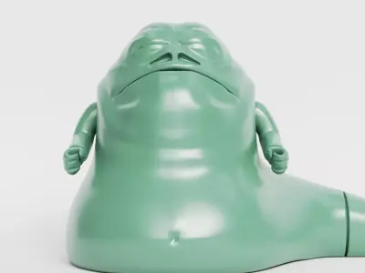 Jabba - The Complete Saga - 3D Printable Custom Lego Minifigure 3D print model