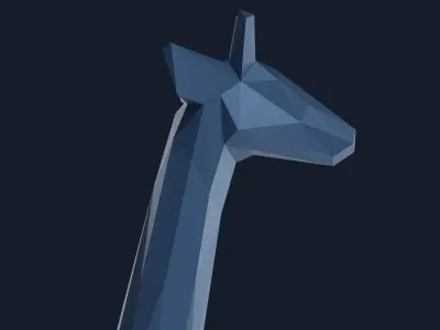 Low Poly Giraffe Low-poly 3D model