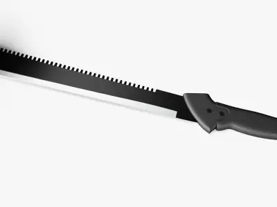 Military Machete Knife 1 3D model