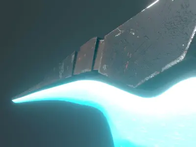 Cyberpunk Sword - Sci-Fi Energy Sword Low-poly 3D model